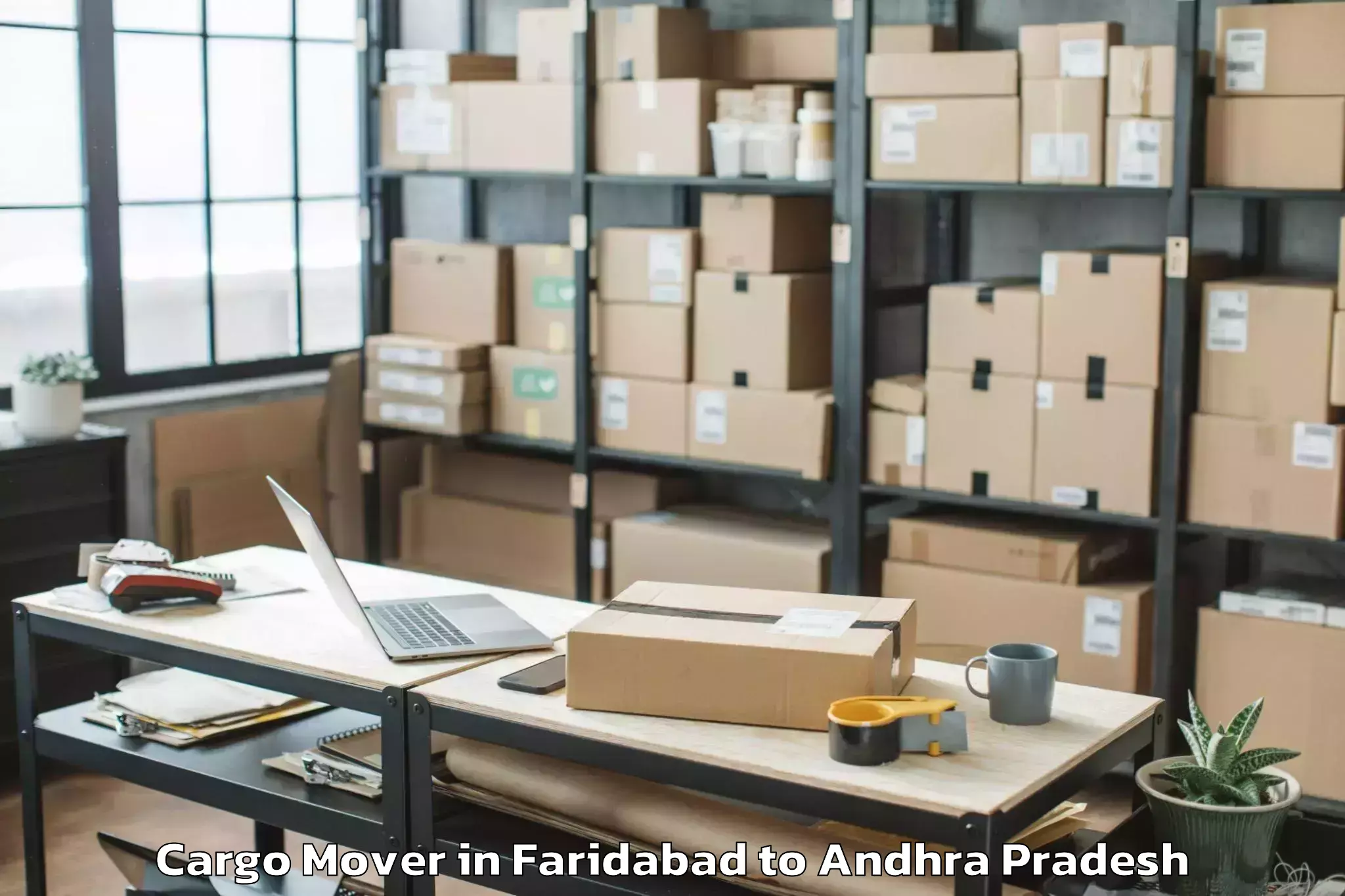 Easy Faridabad to Vadamalapeta Cargo Mover Booking